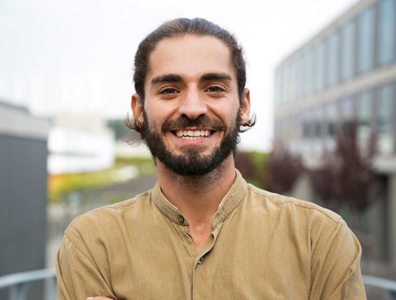 Young man with a nice smile