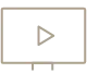 Animated T V with play button
