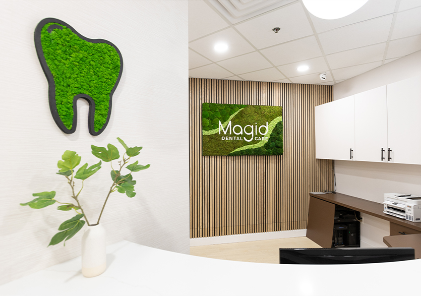 Front desk at Magid Dental Care in West Caldwell