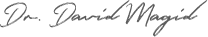 Signature of West Caldwell New Jersey dentist Doctor David Magid